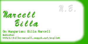 marcell billa business card